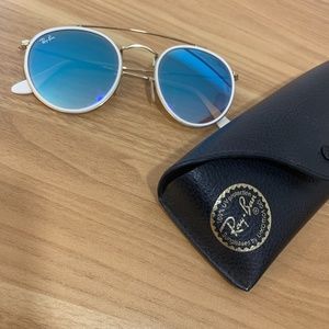 Ray-Ban Double Bridge Blue Mirrored